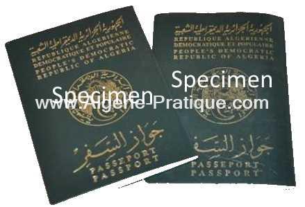 Algerie Pratique Démarche passeport algerie algerienne
