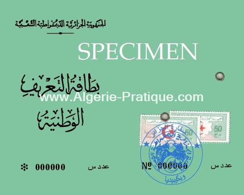 Algerie Pratique Démarche carte identite algerie algerienne